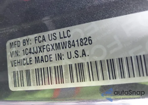 2021 Jeep Wrangler Unlimited Rubicon 4X4 z USA, uszkodzony, nr VIN 1C4JJXFGXMW841826